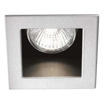 Ideal Lux - Luminaria empotrada de techo FUNKY 1xGU10/50W/230V 9x9 cm cromo mate