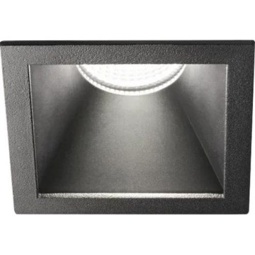 Ideal Lux - Luminaria empotrada LED GAME TRIM LED/11W/230V 3000K CRI 90 8,4x8,4 cm IP40 negro