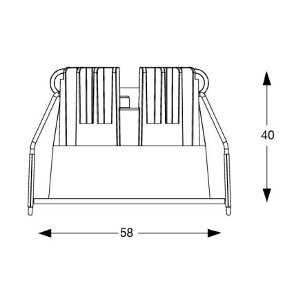 Ideal Lux - Luminaria empotrable LED GAME TRIM LED/5,5 W/230 V 3000 K IRC 90 Ø 5,8 cm negra