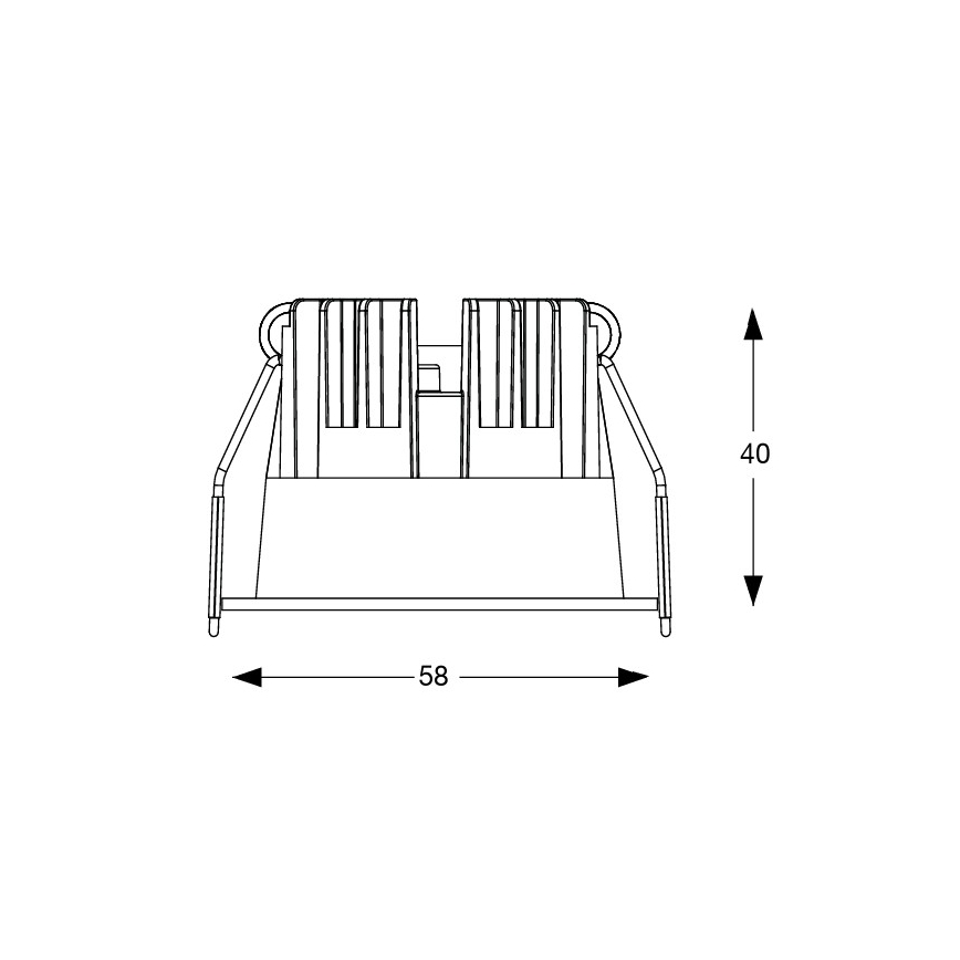 Ideal Lux - Luminaria empotrable LED GAME TRIM LED/5,5 W/230 V 3000 K IRC 90 Ø 5,8 cm negra
