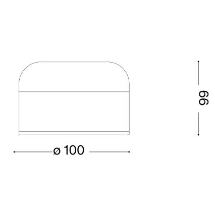 Ideal Lux - Lámpara de mesa táctil LED regulable MIGNON LED/5W/5V 1500 mAh Ø 10 cm CRI 90 latón