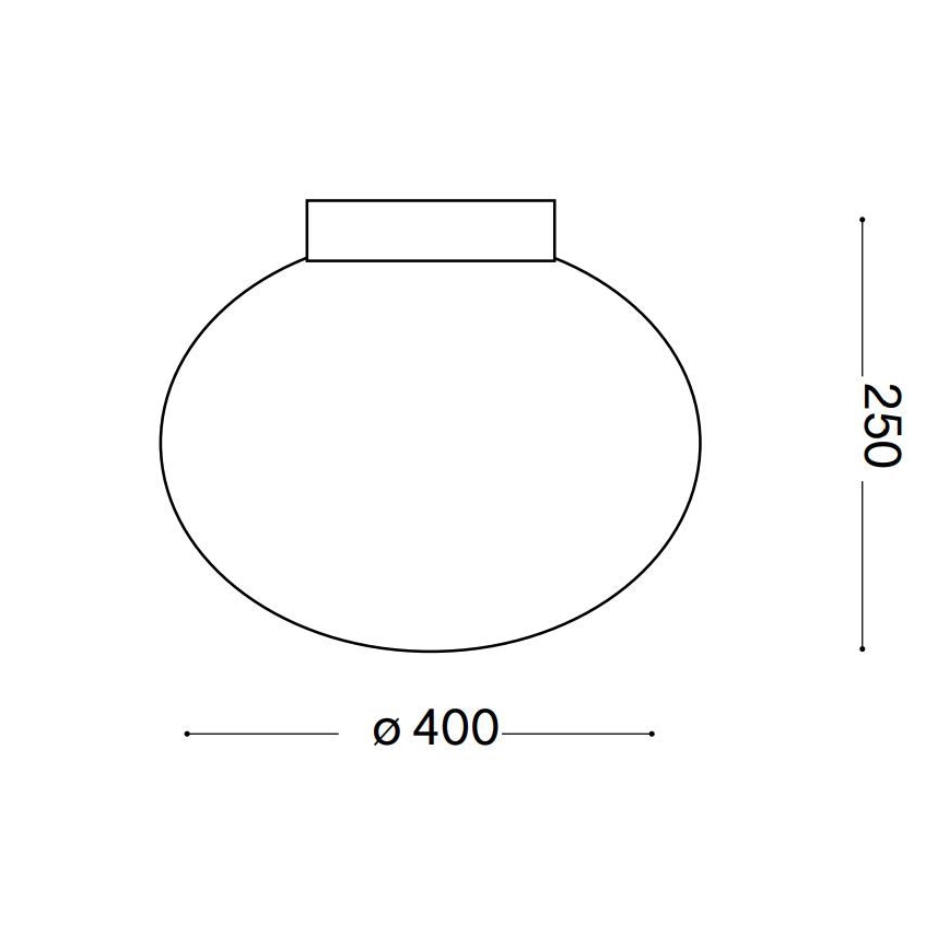 Ideal Lux - Plafón CANDY 1xE27/42W/230V diá. 40 cm blanco
