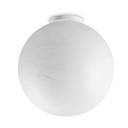 Ideal Lux - Plafón CARTA 1xE27/25W/230V diá. 30 cm blanco