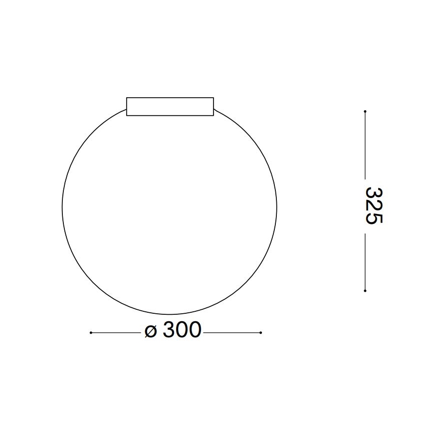 Ideal Lux - Plafón CARTA 1xE27/25W/230V diá. 30 cm blanco