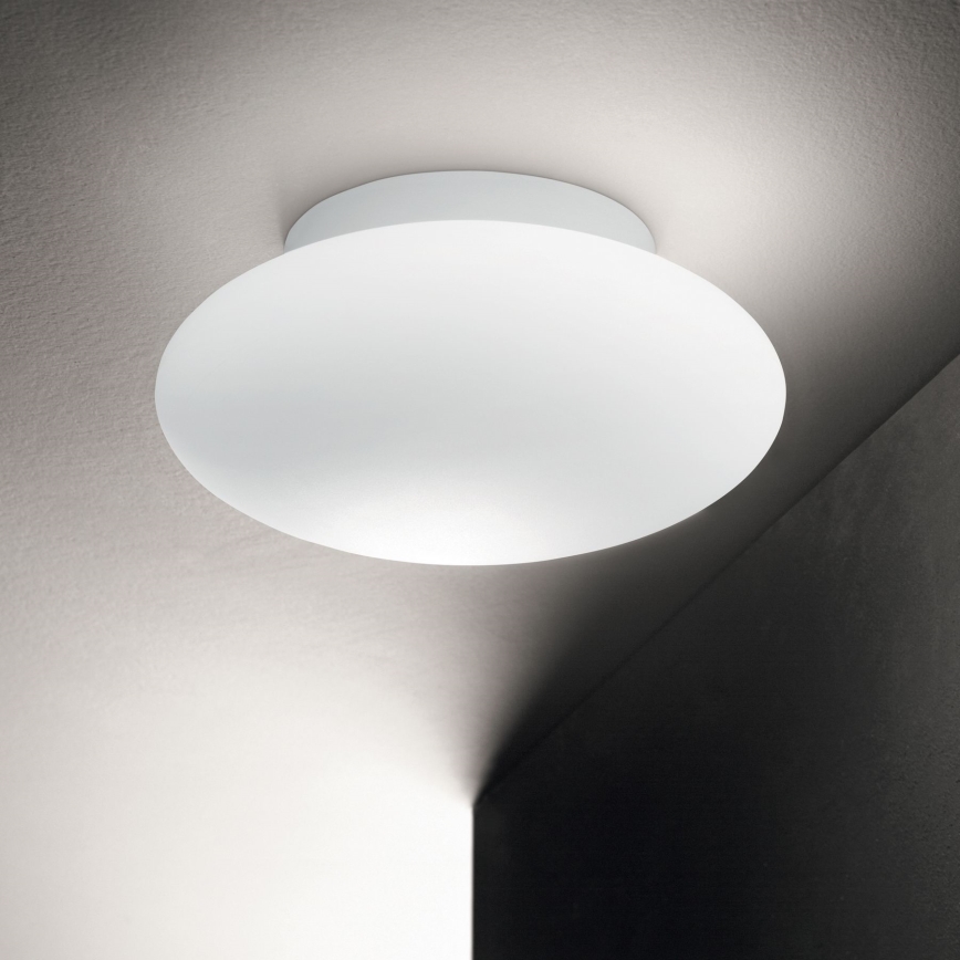 Ideal Lux - Plafón de baño BUBBLE 1xE27/60W/230V diá. 33,5 cm IP44 blanco