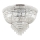 Ideal Lux - Plafón de cristal DUBAI 24xE14/28W/230V diá. 78 cm cromo brillante