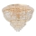 Ideal Lux - Plafón de cristal DUBAI 24xE14/28W/230V diá. 78 cm dorado