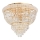 Ideal Lux - Plafón de cristal DUBAI 6xE14/28W/230V diá. 52 cm dorado