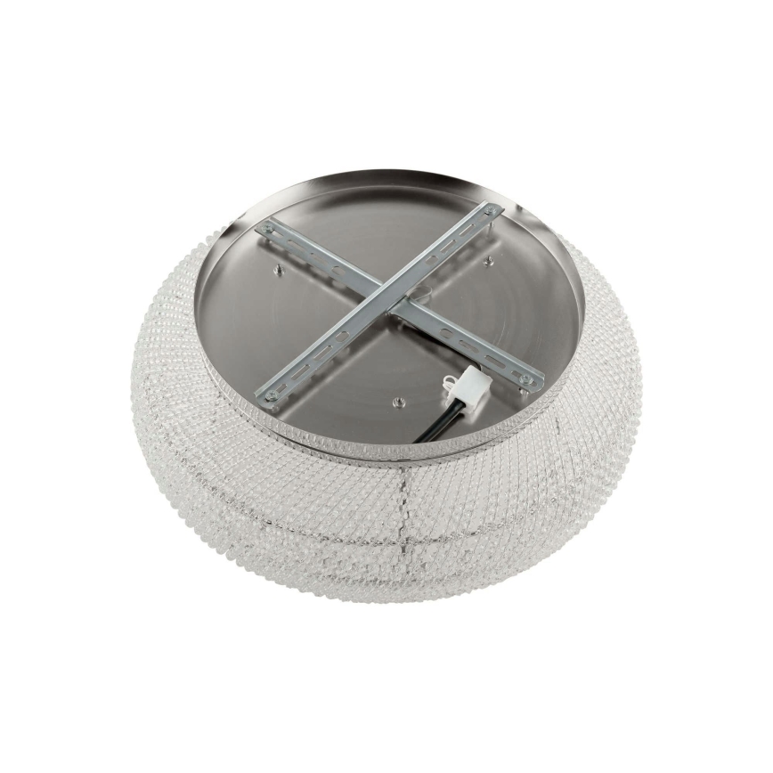 Ideal Lux - Plafón de cristal PASHA 10xE14/40W/230V diá. 55 cromo brillante