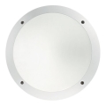Ideal Lux - Plafón exterior 1xE27/23W/230V blanco IP66