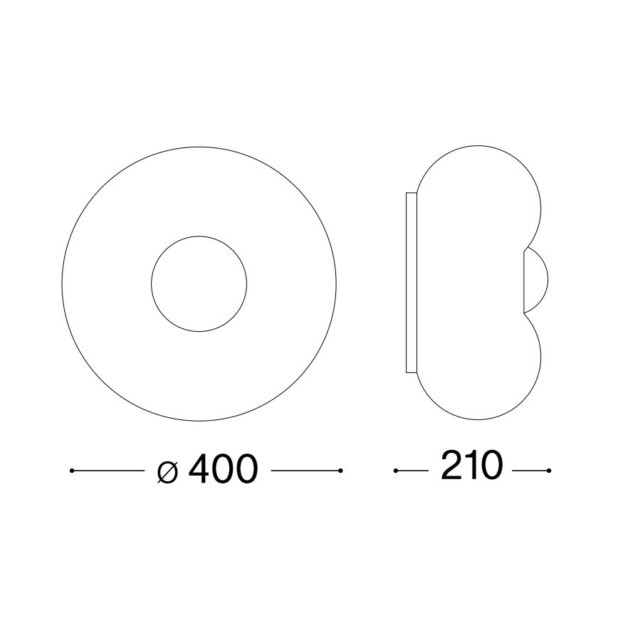 Ideal Lux - Plafón LED ARIZONA 3xGX53/9W/230V diá. 40 cm blanco