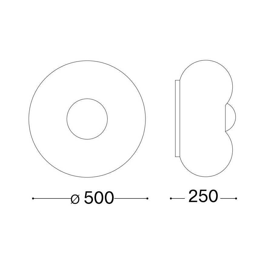 Ideal Lux - Plafón LED ARIZONA 5xGX53/9W/230V diá. 50 cm blanco