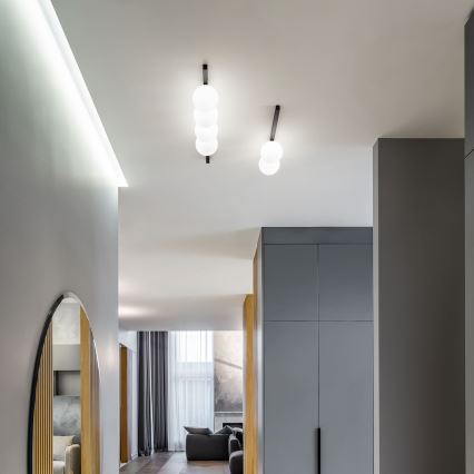 Ideal Lux - Plafón LED BINOMIO 2xG9/3W/230V negro