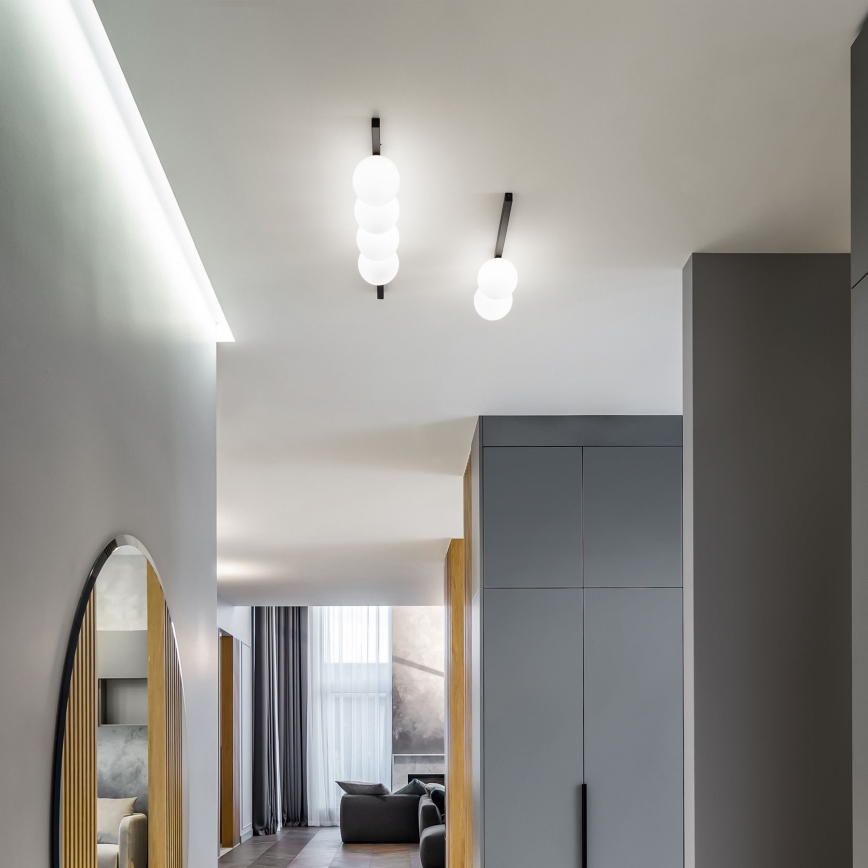 Ideal Lux - Plafón LED BINOMIO 2xG9/3W/230V negro