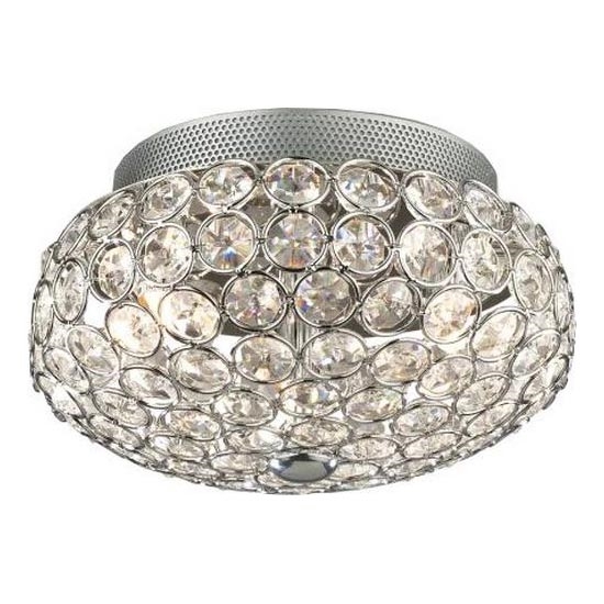 Ideal Lux - Plafón LED de cristal KING 3xG9/3W/230V diá. 25,5 cm cromo brillante