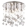 Ideal Lux - Plafón LED de cristal MOONLIGHT 8xG9/3W/230V diá. 40 cm cromo brillante