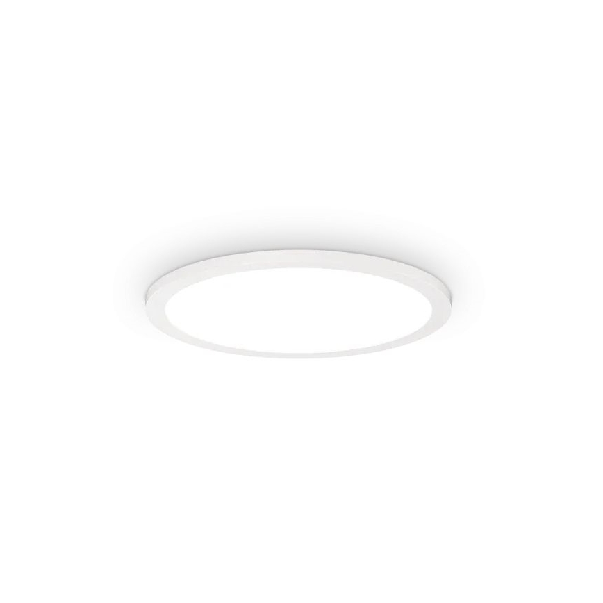 Ideal Lux - Plafón LED FLY LED/18W/230V 2700K diá. 35 cm CRI 90 IP40 blanco