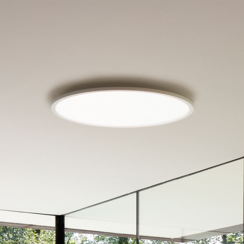 Ideal Lux - Plafón LED FLY LED/68W/230V 2700K diá. 90 cm CRI 90 IP40 blanco
