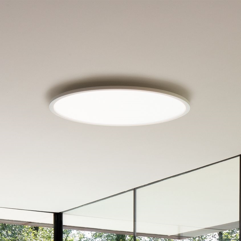 Ideal Lux - Plafón LED FLY LED/68W/230V 3000K diá. 90 cm CRI 90 IP40 blanco