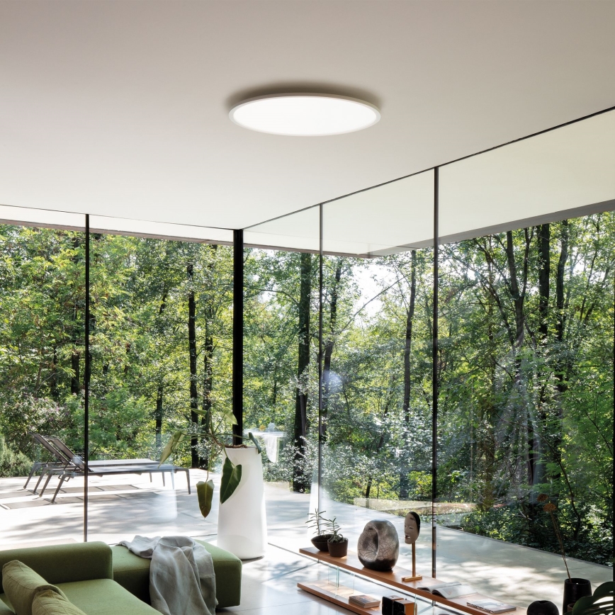 Ideal Lux - Plafón LED FLY LED/68W/230V 3000K diá. 90 cm CRI 90 IP40 blanco