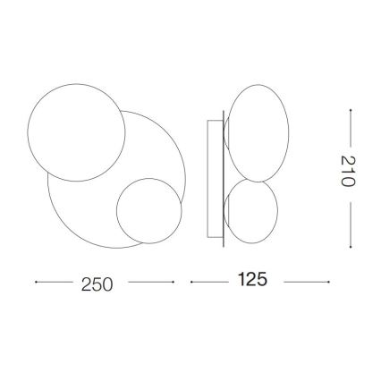 Ideal Lux - Plafón LED NINFEA 2xG9/3W/230V blanco
