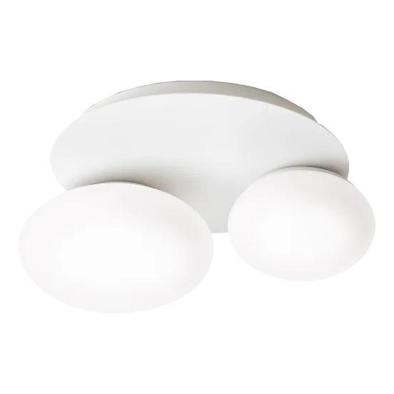 Ideal Lux - Plafón LED NINFEA 2xGX53/9W/230V blanco