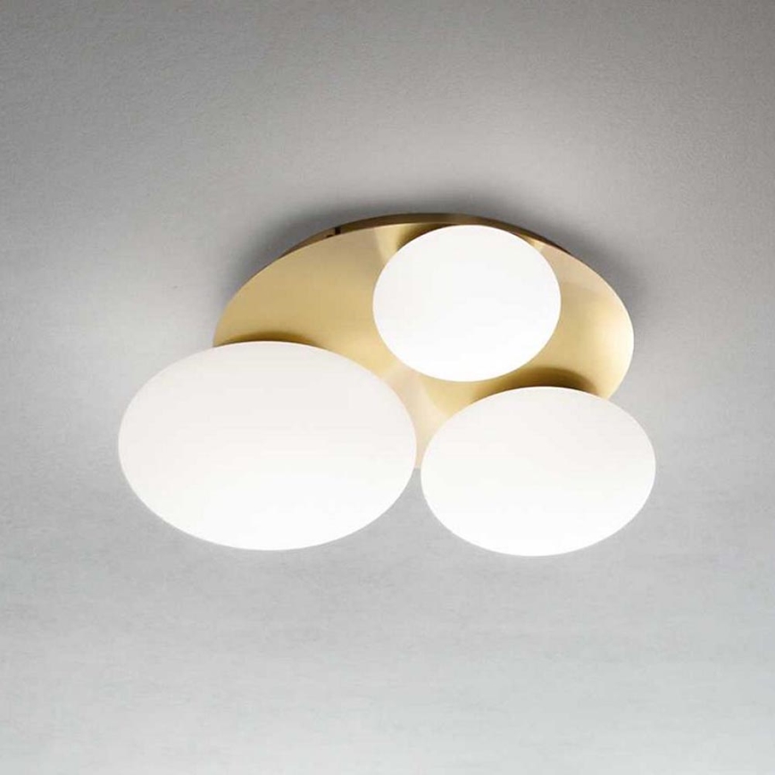 Ideal Lux - Plafón LED NINFEA 3xGX53/9W/230V dorado