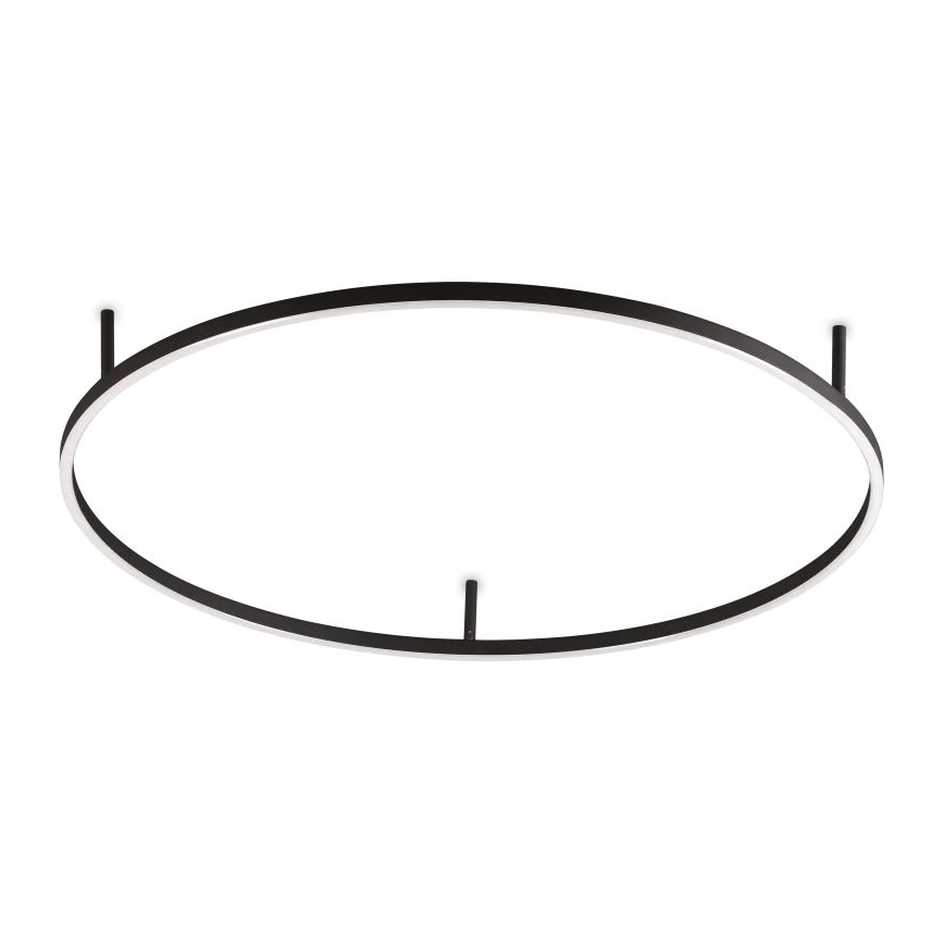 Ideal Lux - Plafón LED ORACLE S LED/53W/230V 2700K diá. 90 cm negro