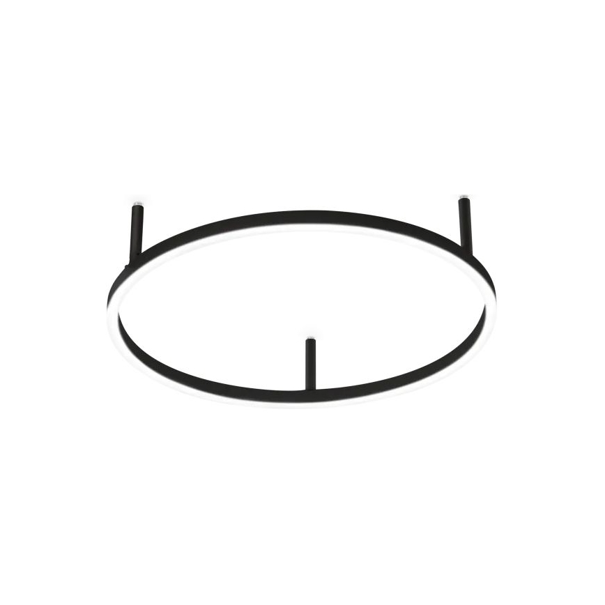 Ideal Lux - Plafón LED ORACLE SLIM LED/29W/230V 2700K diá. 50 cm negro