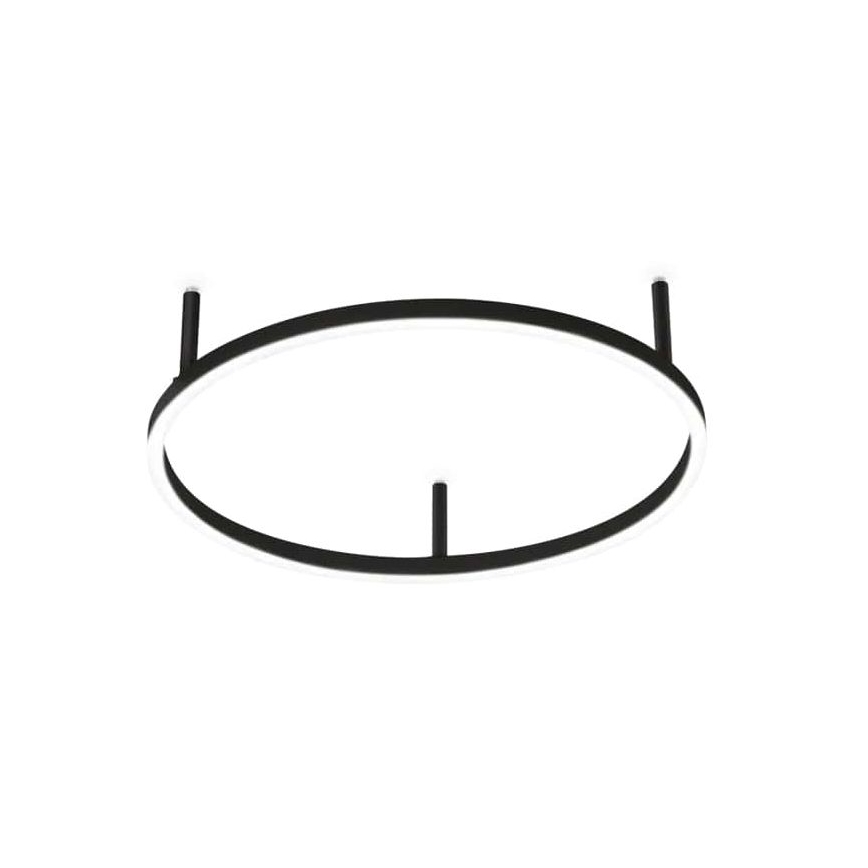 Ideal Lux - Plafón LED ORACLE SLIM LED/32W/230V 3000K diá. 50 cm negro