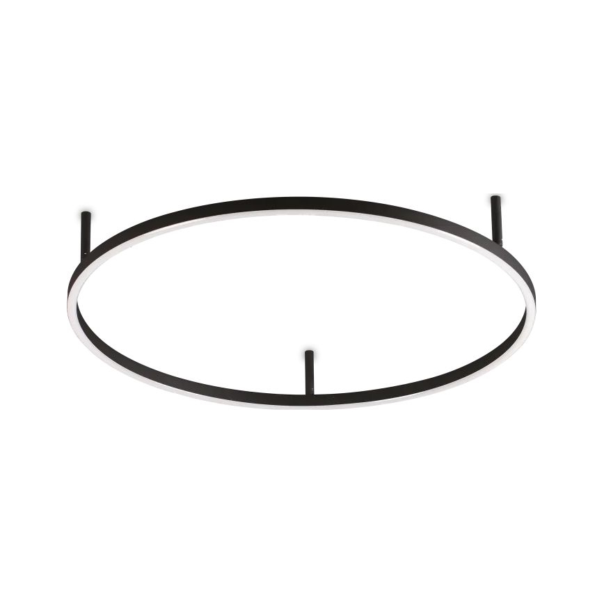 Ideal Lux - Plafón LED ORACLE SLIM LED/37W/230V 2700K diá. 70 cm negro
