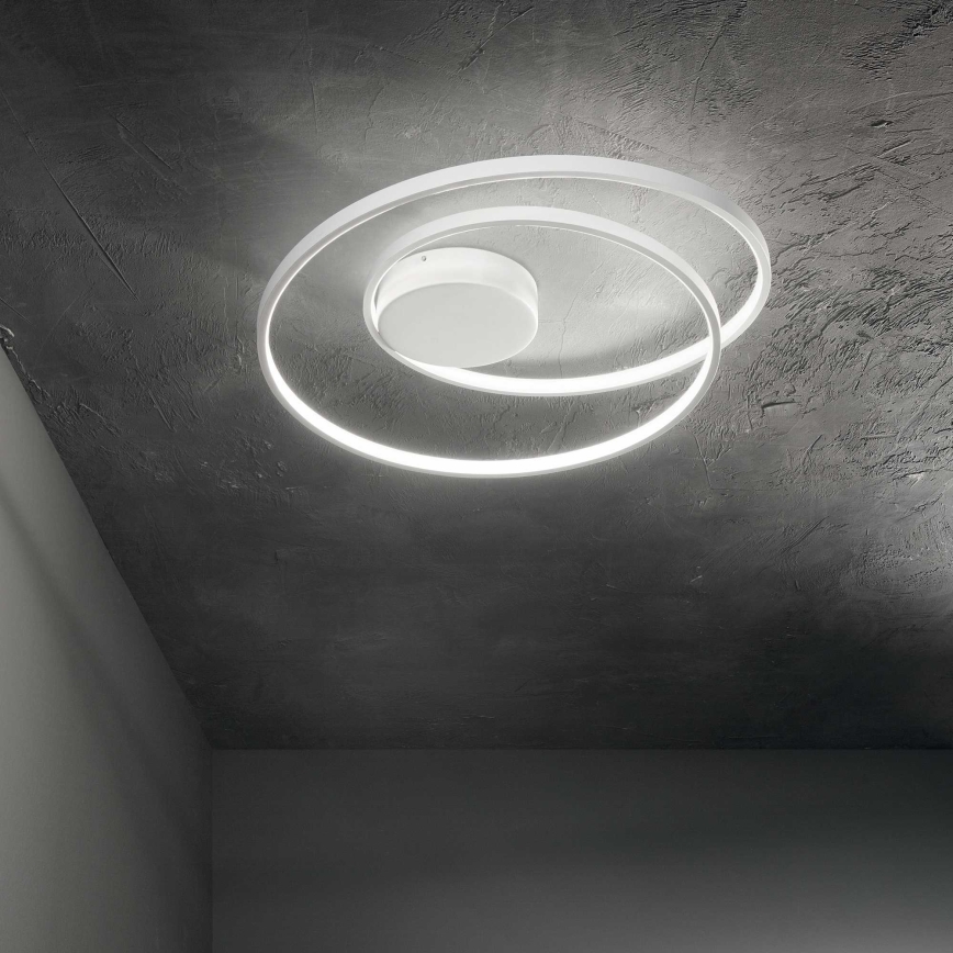 Ideal Lux - Plafón LED OZ LED/47W/230V diá. 60 cm CRI 90 blanco