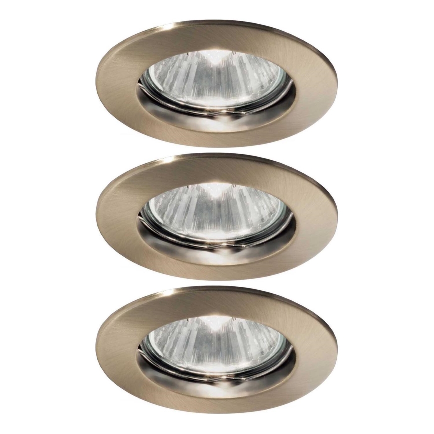 Ideal Lux - SET 3x Lámpara empotrada 1xGU10/50W/230V