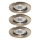 Ideal Lux - SET 3x Lámpara empotrada 1xGU10/50W/230V
