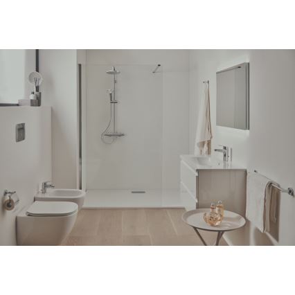 Ideal Standard A7208AA - Set de ducha con mezclador termostático CERATHERM T25, cromo brillante