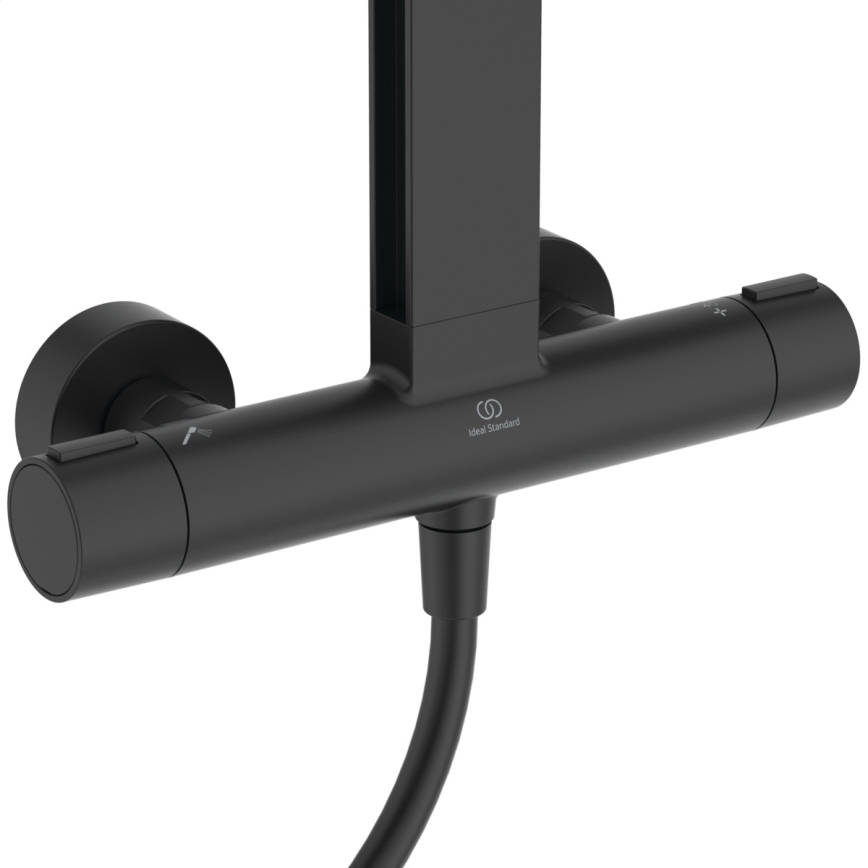 Ideal Standard BD583XG - Juego de ducha con grifería CERATHERM ALU+ negro mate