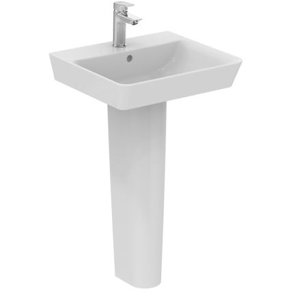 Ideal Standard E030101 - Lavabo suspendido CONNECT AIR 50 x 45 cm, cerámica/blanco