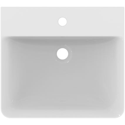 Ideal Standard E030101 - Lavabo suspendido CONNECT AIR 50 x 45 cm, cerámica/blanco