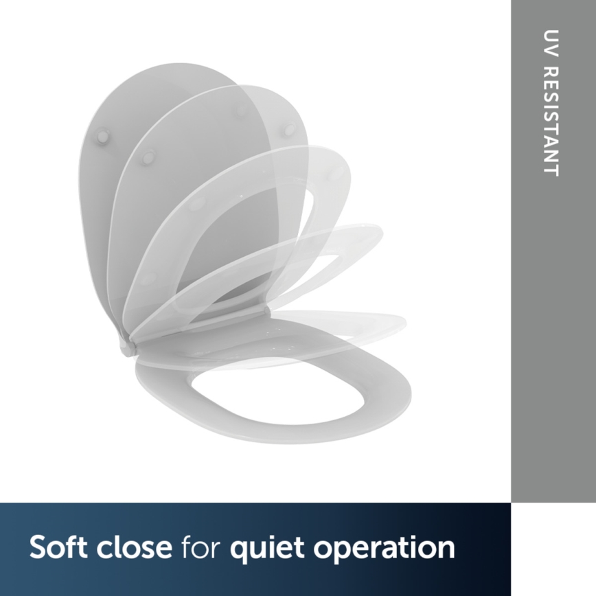 Ideal Standard E036601 - Asiento de inodoro SoftClose CONNECT AIR blanco
