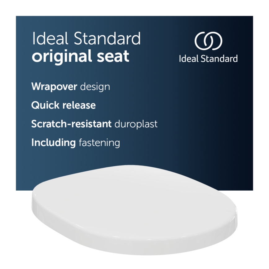 Ideal Standard E712801 - Asiento de inodoro CONNECT blanco