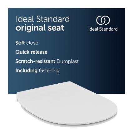 Ideal Standard E772401 - Asiento de inodoro SoftClose CONNECT blanco