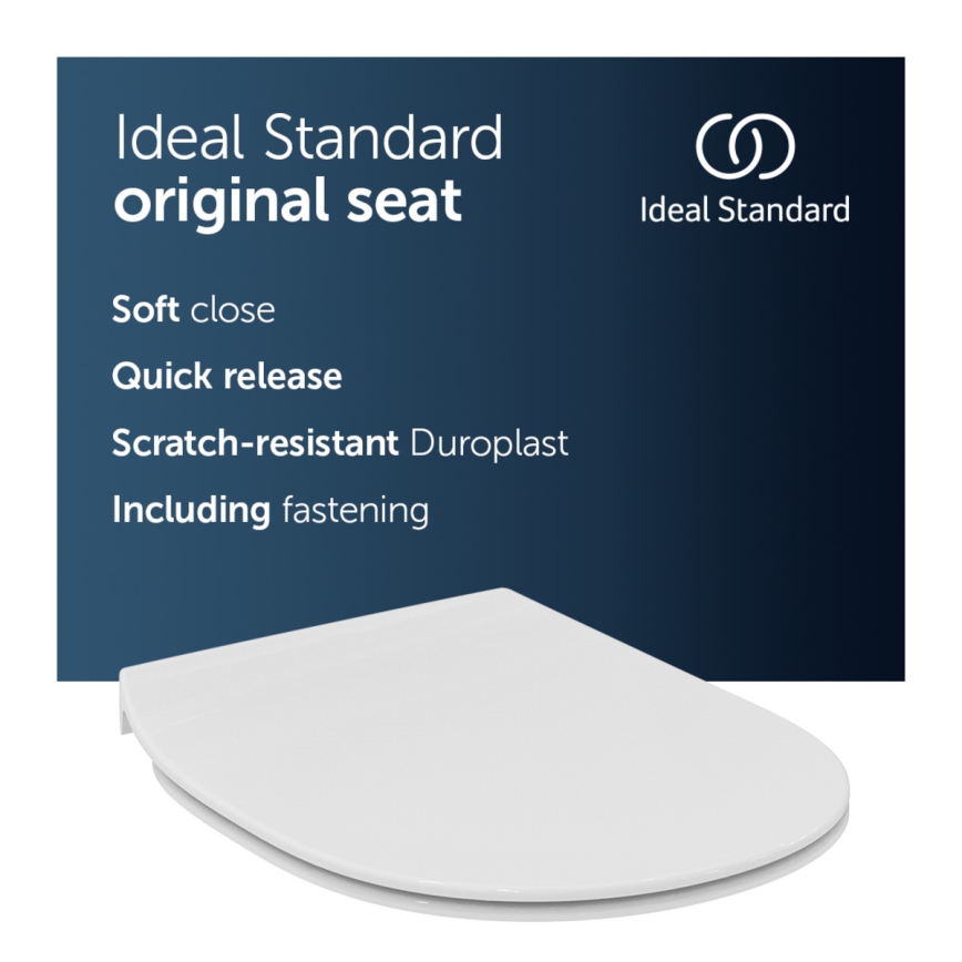 Ideal Standard E772401 - Asiento de inodoro SoftClose CONNECT blanco