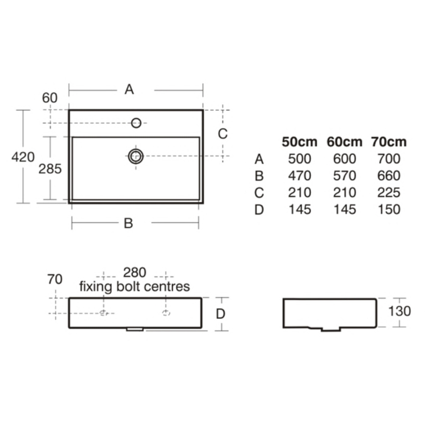 Ideal Standard K077701 - Lavabo suspendido STRADA 50x42 cm cerámica/blanco