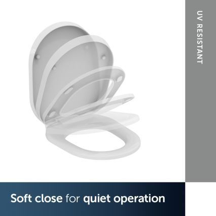 Ideal Standard K706101 - Asiento de inodoro SoftClose TONIC blanco