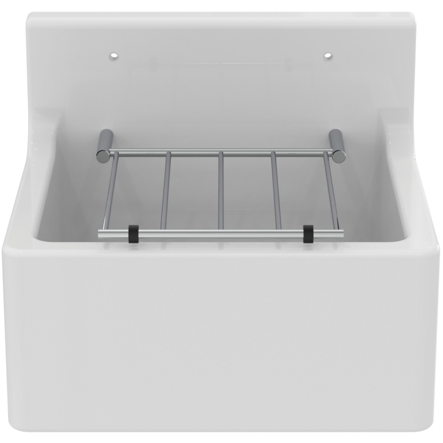 Ideal Standard S593901 - Lavabo mural DOURO con rejilla 45,5x38 cm cerámica/blanco