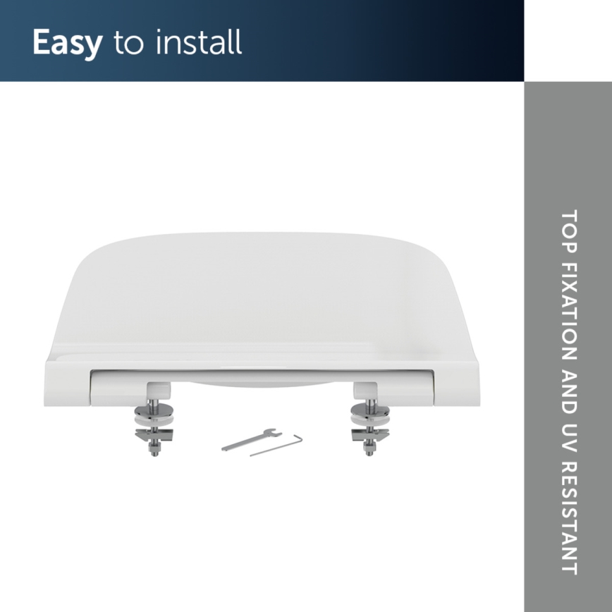 Ideal Standard T453001 - Asiento de inodoro I.LIFE A blanco