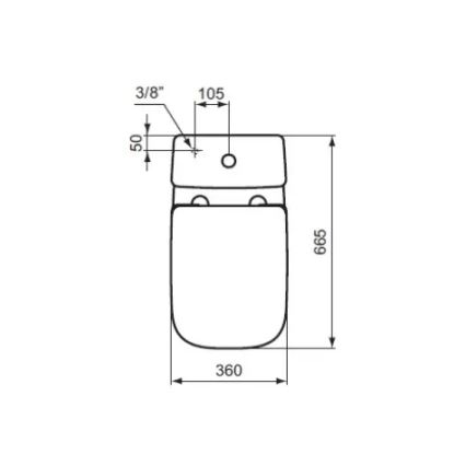 Ideal Standard T453001 - Asiento de inodoro I.LIFE A blanco