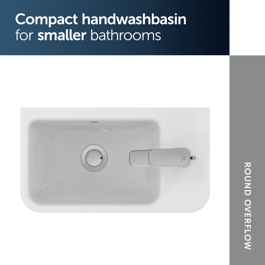 Ideal Standard T458601 - Lavabo suspendido I.LIFE S 45 x 25 cm cerámica/blanco