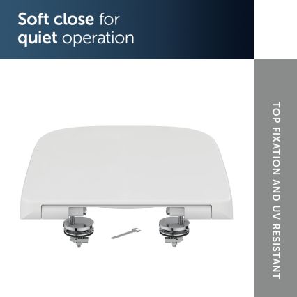 Ideal Standard T468301 - Asiento para inodoro SoftClose I.LIFE B blanco