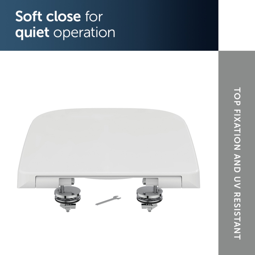 Ideal Standard T468301 - Asiento para inodoro SoftClose I.LIFE B blanco